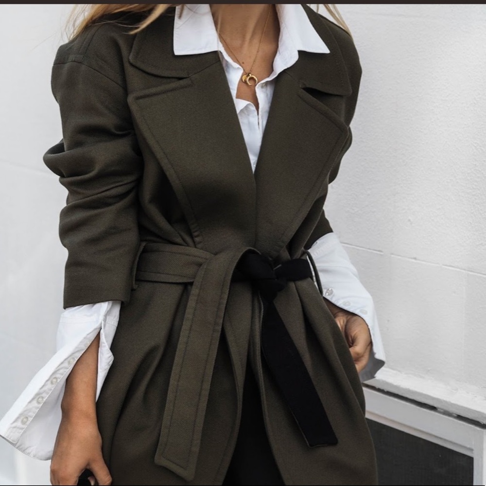 All saints indira Penza khaki green coat